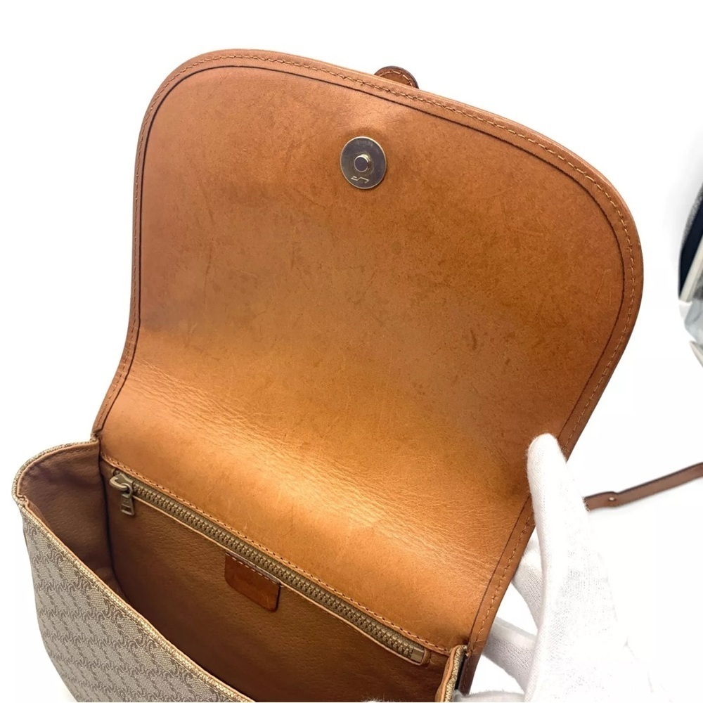 Celine Macadam Triomphe canvas and leather shoulder bag - Picture 10 of 15